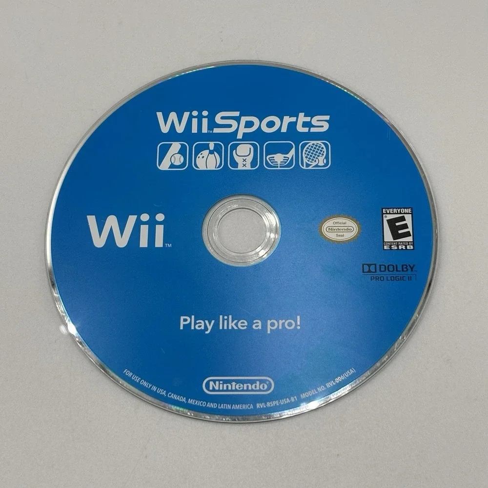 Wii Sports Nintendo Wii 2006 Disc Only NOT WORKING FOR REPAIR CS95SMB-BRK